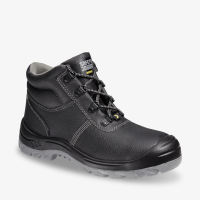 Safety Jogger BESTBOY S3 Safety Shoes High Cut Steel Toecap Puncture Resistant Slip Resistant Outsole Antistatic Shoe Water Resistant Leather Black