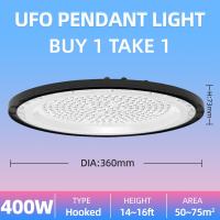 Buy 1 Take 1 High Bay Light Ip65 Waterproof Led Bulb Industrial Power Ceiling Light 100W/200W/400W Super Bright Chandelier For Factory WarehouseWorkshopStadiumIndoor Sports CenterBasketball ArenaSupermarketParking Lot One year warranty