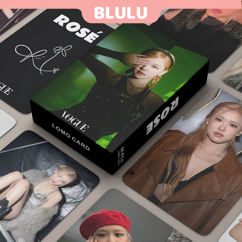 KPOP 55pcs/box BLACKPINK ROSE Photocards 2023 Vogue LOMO Card Postcard Collection Card