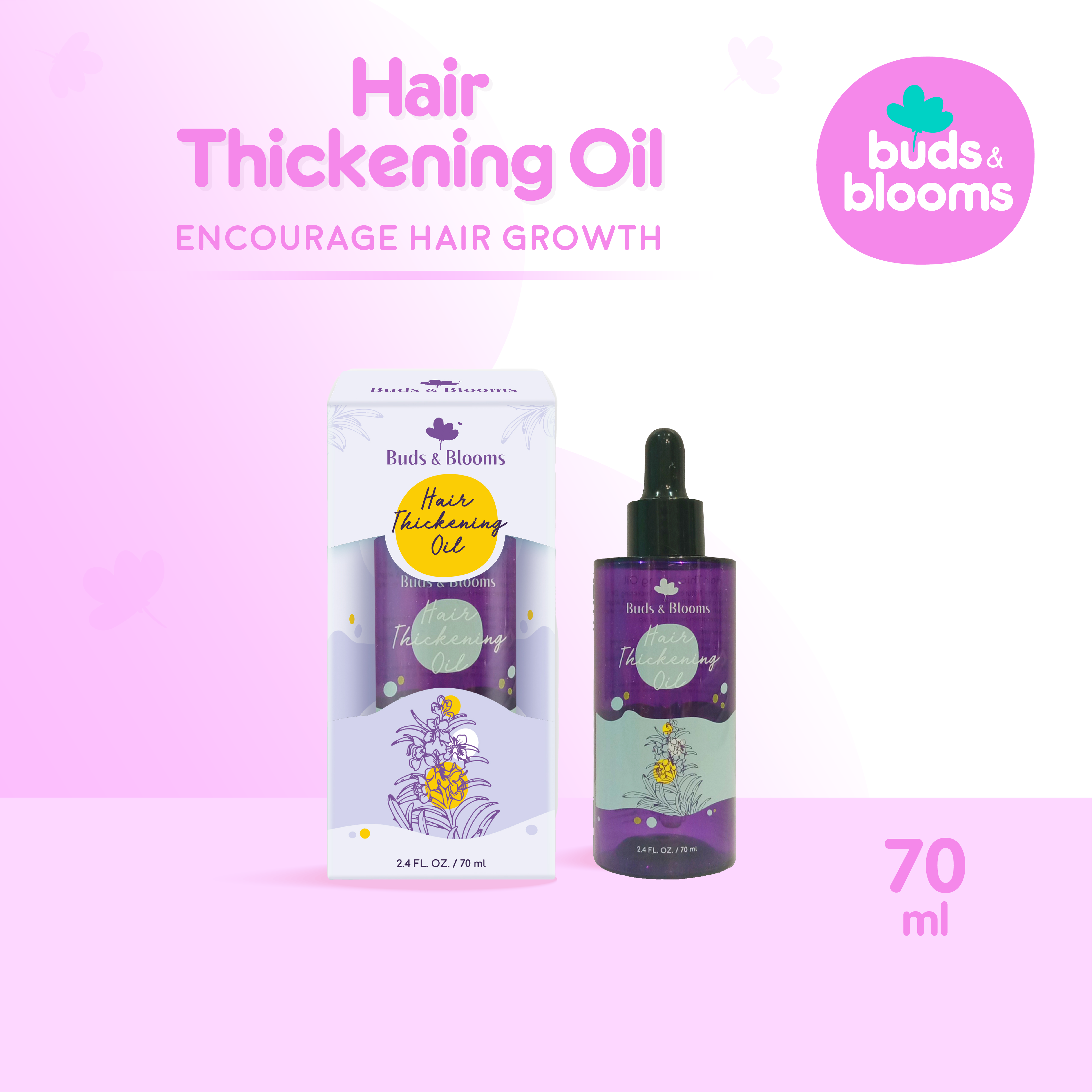 Buds and Blooms Hair Thickening Oil 70ml