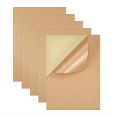 Ecoplanet Ready stock！A4 Size Matte Sticker Paper Glossy Sticker Paper for Printing 100pcs Labeling Precut Paper 210*297cm a4 self-adhesive stickers for Laser Printer Matte White Sticker Label Decal Local Shipping kraft sticker