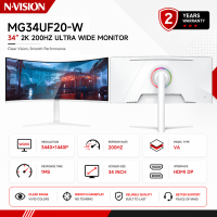 Nvision 27″/34″ 2K 200Hz Ultra-Wide Curved Monitor WQHD 1ms 1500R 21:9 Gaming Monitor MG34UF20
