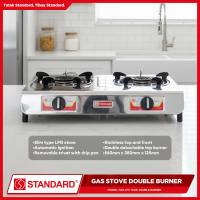 Standard Gas Stove Double Burner LPG Stove Stainless Steel Slim Type SGS-271i (BURNER ONLY)