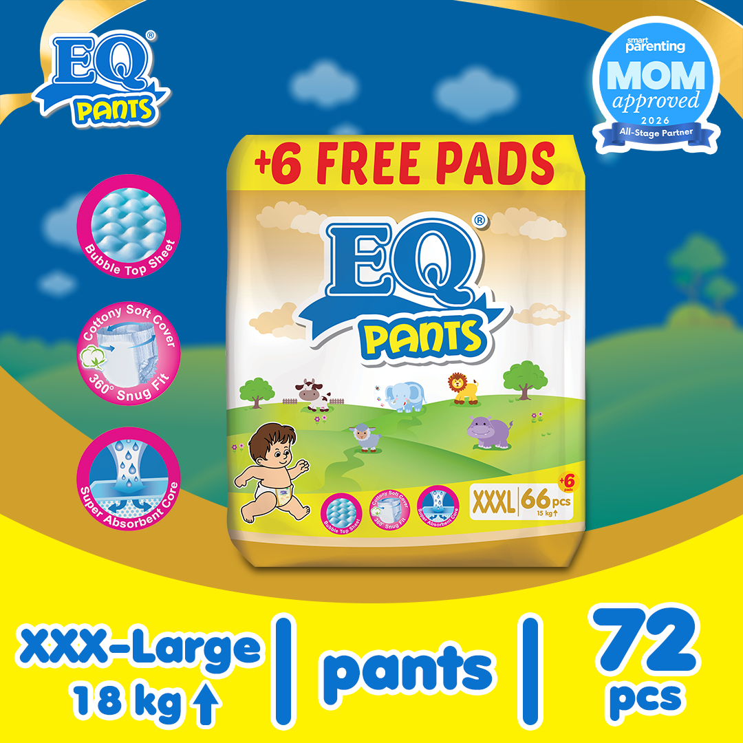EQ Pants Mega Pack XXXL (15kg up) - 72 pcs x 1 (72 pcs) - Diaper Pants
