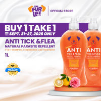 [Buy 1 Take 1] The Fur Life Anti-Tick & Flea 3-in-1 Pet Shampoo — Anti-Garapata & Pulgas | 1L FL-S301
