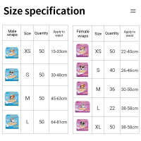 Honeycare [Ready in Stock] disposable diapers dog training pads & trays denim dog diapers for male & female 50pcs/pack