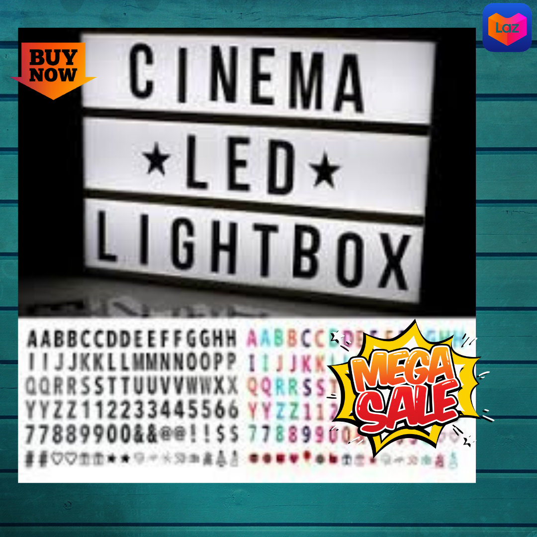 NEW Light UP Letter Box Cinematic LED Sign