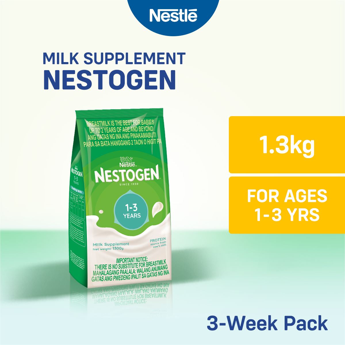 NESTOGEN Stage Three Milk Supplement Powder for Children 1-3 Years Old 1.3kg