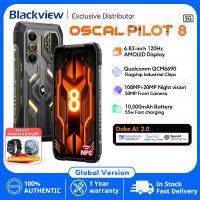 【World premiere】Blackview Oscal Pilot 8 5G Rugged phone 6.83-inch 120Hz AMOLED 10000mAh Battery Display Qualcomm QCM6690 108MP Cameras Cellphone  NFC Global Version