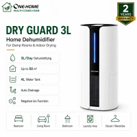 ONE HOME Dehumidifier Air Purifier With Dual Temperature & Humidity Display 48H Timer Sleep Mode