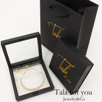 Tala for you Womens Bracelet 18K Gold Diamond Jewelry Accessories With Paper Bag Birthday Gift Hypoallergenic Non-Fade
