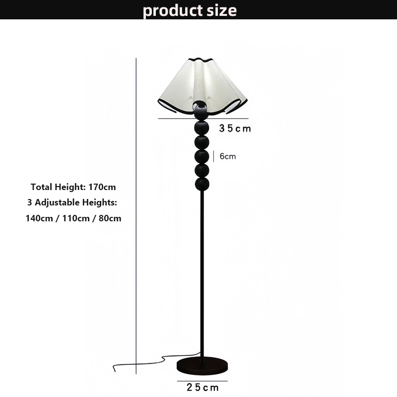 Magic Home Nordic Retro Floor Lamp Living Room Sofa Side Reading Lamp Bedroom Bedside Night Light