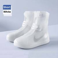 TOSEEK Waterproof Shoe Covers Non-Slip Water Resistant Overshoes Silicone Rubber Rain Shoe Cover Rain Boots Outdoor Cycling Protectors apply to Men Women