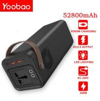 Yoobao EN200W 220V 200W 52800mAh PD65W Power Station Metal Casing The Product is Strong & Reliable w/ LED Light