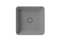 Cotto-Square Above Counter Basin Grey by Sanitec