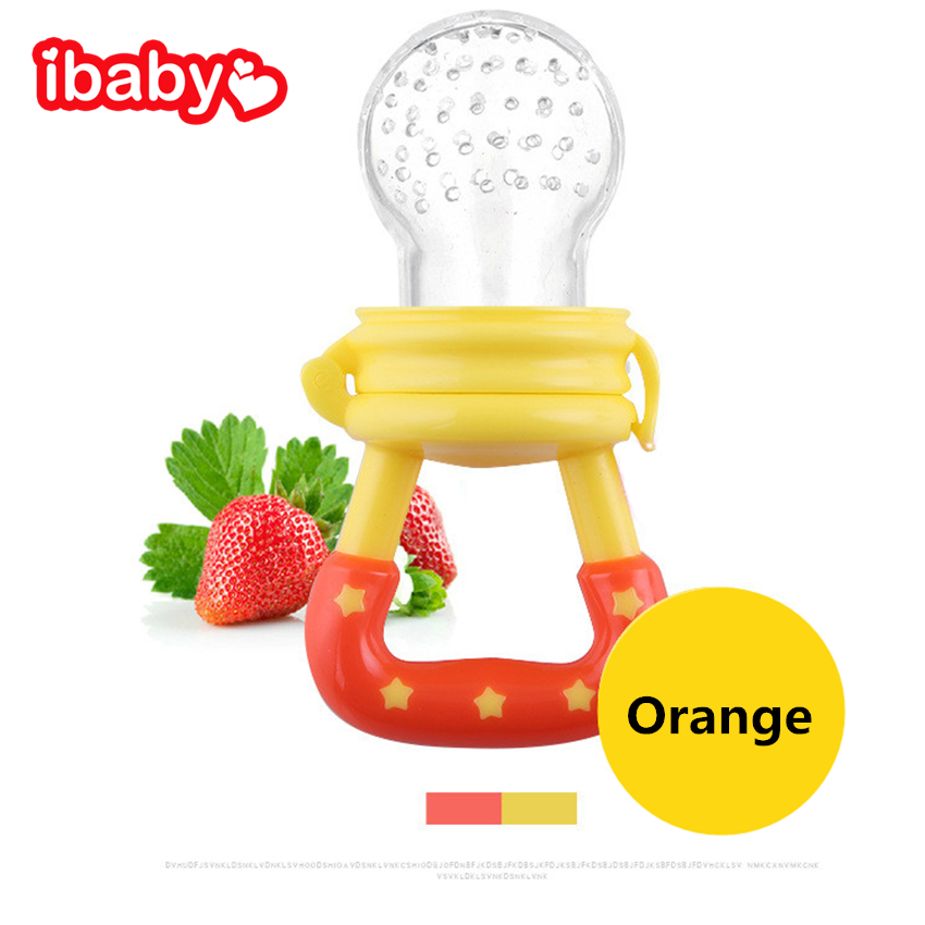 iBaby Baby Fresh Fruit Vegetable Feeder Soothe Molar Teeth Silicone Pacifier Infant Teething Toy With Dust-proof Cover