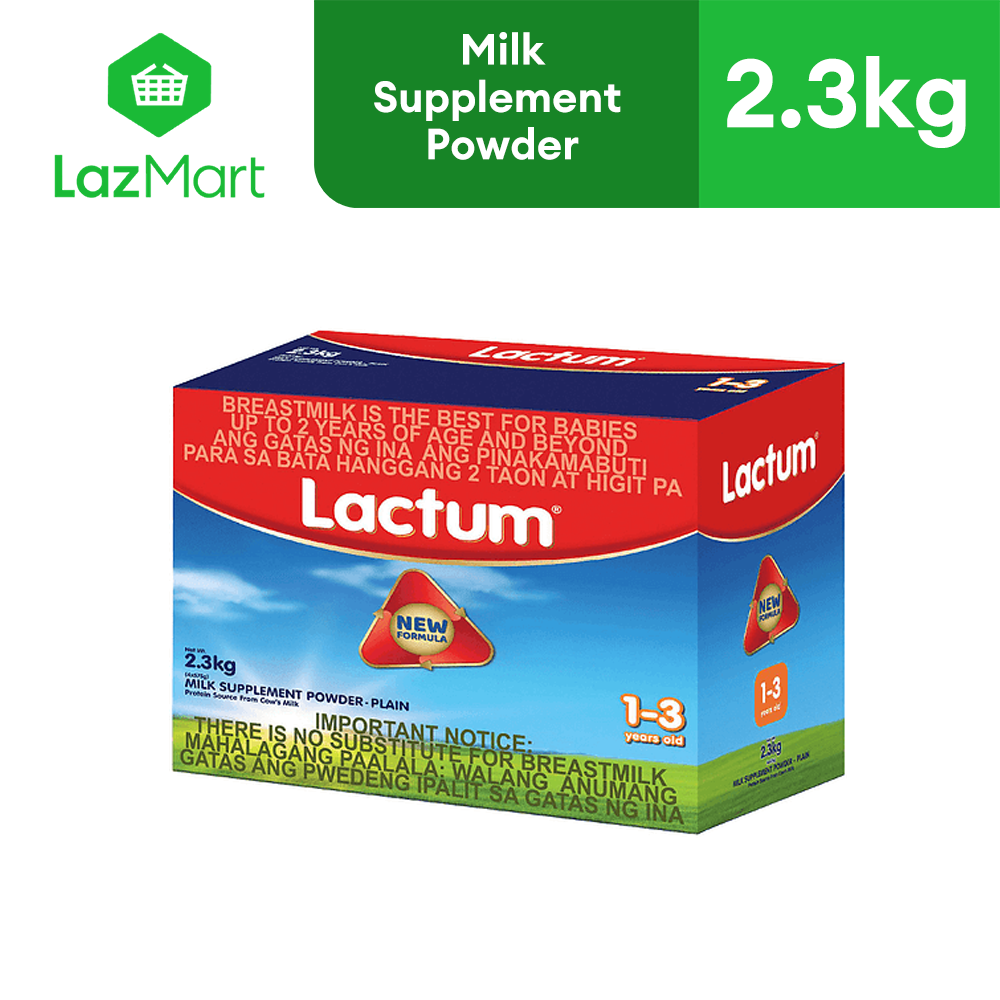 Lactum for 1-3 Years Old Plain 2.3kg Milk Supplement Powder