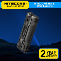 Nitecore EDC37 8000 Lumens UHi LED Ultra Bright EDC Flashlight – Built-in 8000mAh High-Capacity Li-ion Battery