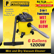 Powerhouse Wet and Dry Vacuum Cleaner + Free Screwdriver