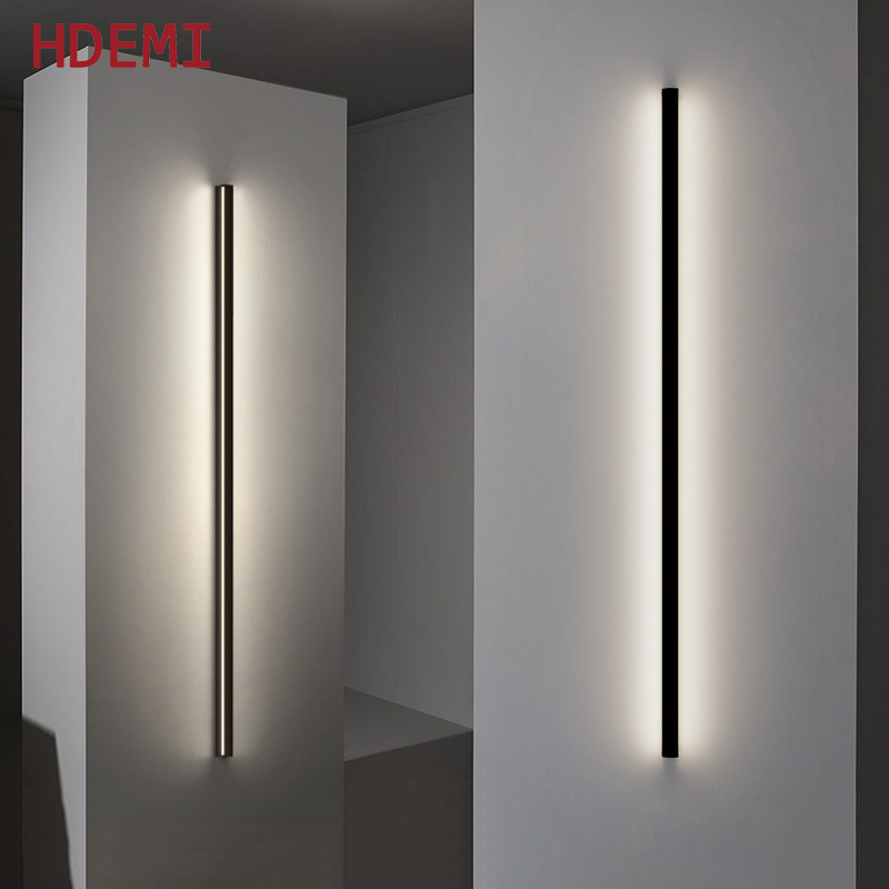 HDEMI LED Wall Lamp Modern Indoor Wall Sconce Long 40cm 60cm 80cm 100cm Light For Stair Bedroom Bedside Living Room Home Hallway