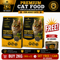 2KG Supremacy Premium Cat Food + Free 1 Supremacy Can 85g