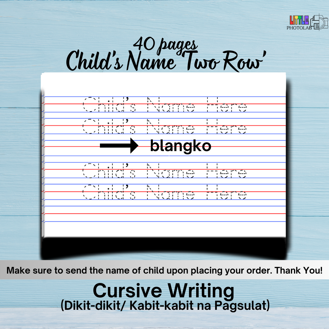 CURSIVE TRACING PAD Writing for Grade 2 and Grade 3 | Handwriting Practice Worksheet for School age