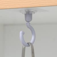 5Pcs No-drilling Ceiling Hook 360° Rotating Ceiling Hook Powerful Household Multi-functional Hook HomeJoy