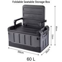 Car Trunk Organizer Collapsible Multi Compartment Car Storage Box 75L Large Capacity Waterproof Car Accessories Organizer for Car Suv Truck
