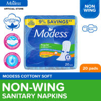 Modess Regular Cottony Soft Non-Wing Sanitary Napkin 20s - Regular Flow Fast Absorbing Against Leaks