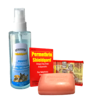 Shieldgard Natural Dog Cologne Powder Scent with Soap