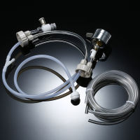 DIY CO2 Generator System Kit with Pressure Gauge Air Flow Adjustment Valve Water Plant Aquarium Carbon Dioxide Diffuser CO2 Diffuser