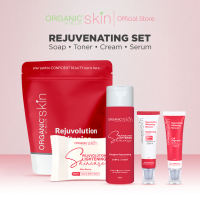 Organic Skin Japan Rejuvenate Whitening Kit with Facial Soap Toner Face Cream & Serum Rejuv