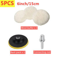 3Pcs/Set Polishing Pads 3/4/5/6 inch Car Buffing Wool Wheel Mop Kits For Car Polisher Drill