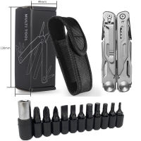 Genuine EDC multi-function pliers 30 in 1 Stainless Steel Pliers Tool Set Multifunctional Knife Nylon Sheath Perfect Gift for Camping Survival Hiking