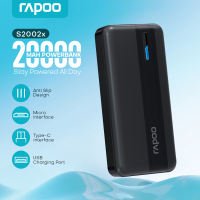 Rapoo S1005x(1W) 10000mAh  Power bank 11W Dual USB Type-C Micro Four-Port Output High Quality Powerbank
