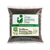 2-liter ALL-PURPOSE SOIL-LESS POTTING MIX   SMALL PACK   Best Grow Media for Most Potted Garden Plants  Better than Loam Soil or Garden Soil  Contains Plant Nutrients and  Infused with Neem