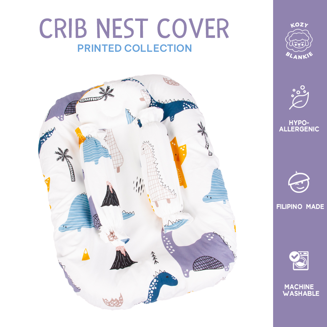 Kozy Blankie Printed Crib Nest Cover Set for Baby