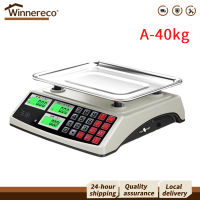 【Free Shipping】 30/40kg/1g Commercial Price Scale LCD Digital Display Counting Weight Scale Food Produce Scale for Farmers Market Meat Shop