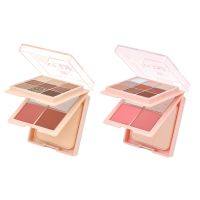 【Hajie Alejandro Approved】 DW 3-layer All-in-one Makeup Palette [ Nude / Rose ] Eyeshadow Highlighter Blush Pressed Powder 14 Colors