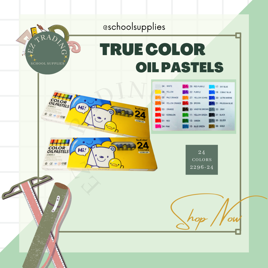 Colors Oil Pastels True Color (8 12 18 24)