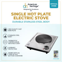 American Heritage Electric Stove Stainless Steel Body Single Hot Plate AHESS-6303