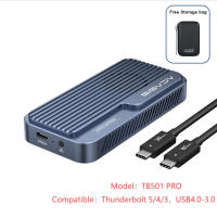Acasis 80Gbps M.2 NVMe SSD Enclosure 80GBS/40gbs at USB4.0 at USB4v2 na may bilis na mahigit 6000MB/s JHL9480 Tugma sa 80GBS/40gbs at USB4.0 at USB4v2 (May Adjustable Cooling Fan) (Lokal na Pagpapadala — Ihahatid sa loob ng 3 Araw)