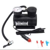 Car Auto Air Compressor Electric Tire Inflator Pump W/Gauge for Bicycles Car Accessories Repair Tool - Keimav