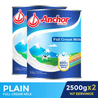 Anchor Full Cream Milk Powder Plain 2.5KG x2