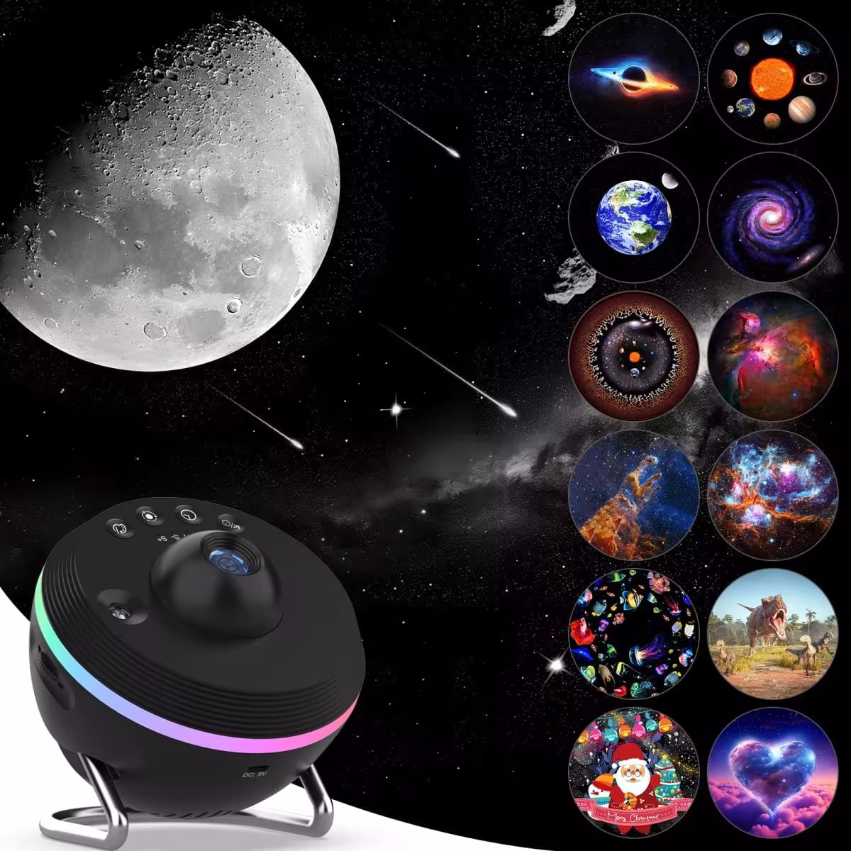 13 in 1 Planetarium Projector Starry Sky Galaxy Star Projector Night Light LED Lamp for Bedroom Room Decor Decorative Night Light