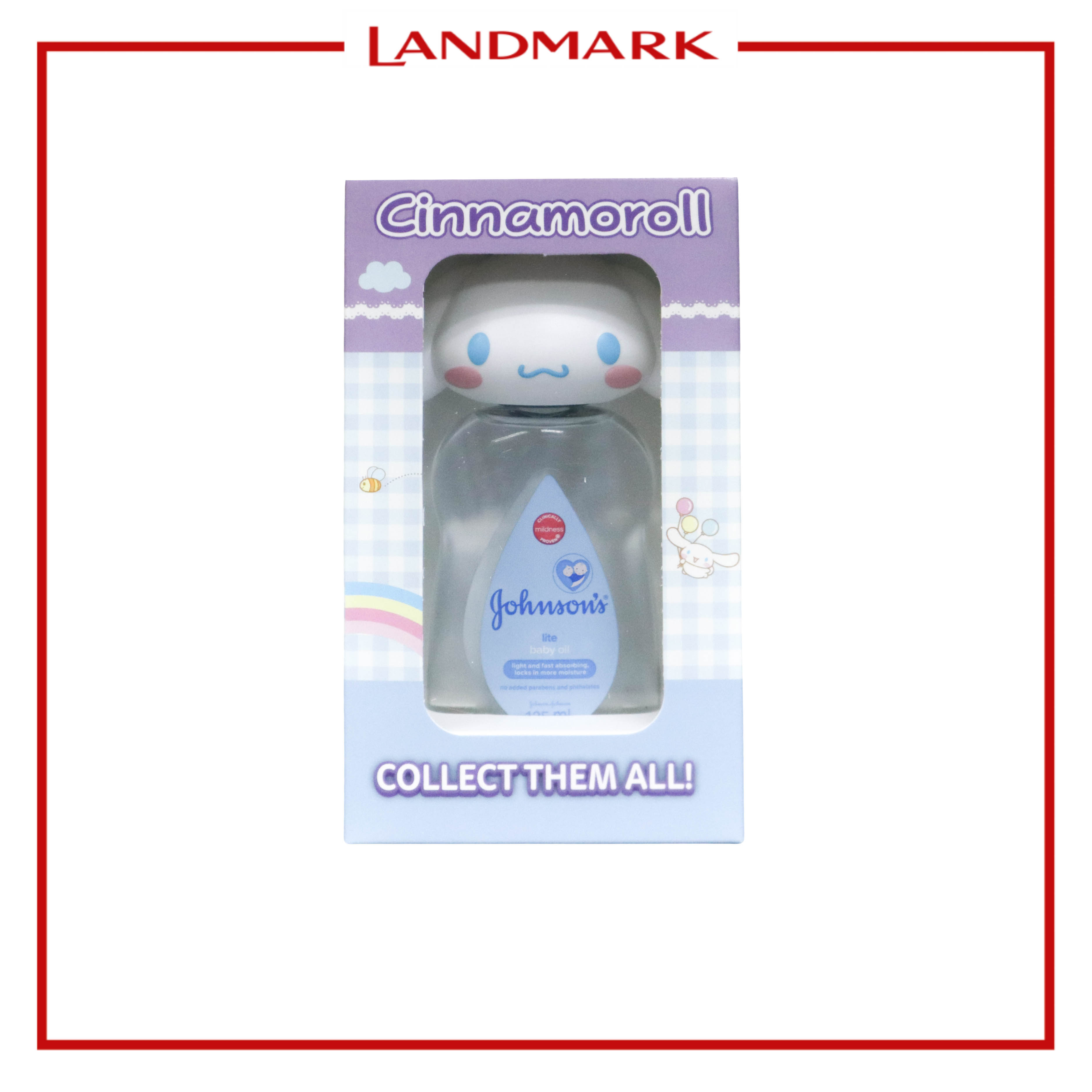 Buy Johnsons Baby Oil Lite 125ml Get Free Cinnamoroll Keychain