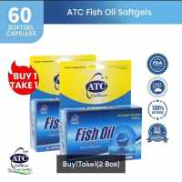 【BUY 1 TAKE 1】ATC Fish Oil 30s Omega 3 Health Supplements High Purity Soft Capsules Heart Brain and Eye Health FDA Approved
