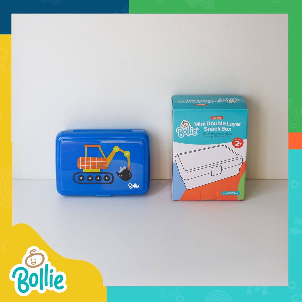 Bollie Baby Weenie Mini Double Layer Snack Box (Lunch Box for Kids)