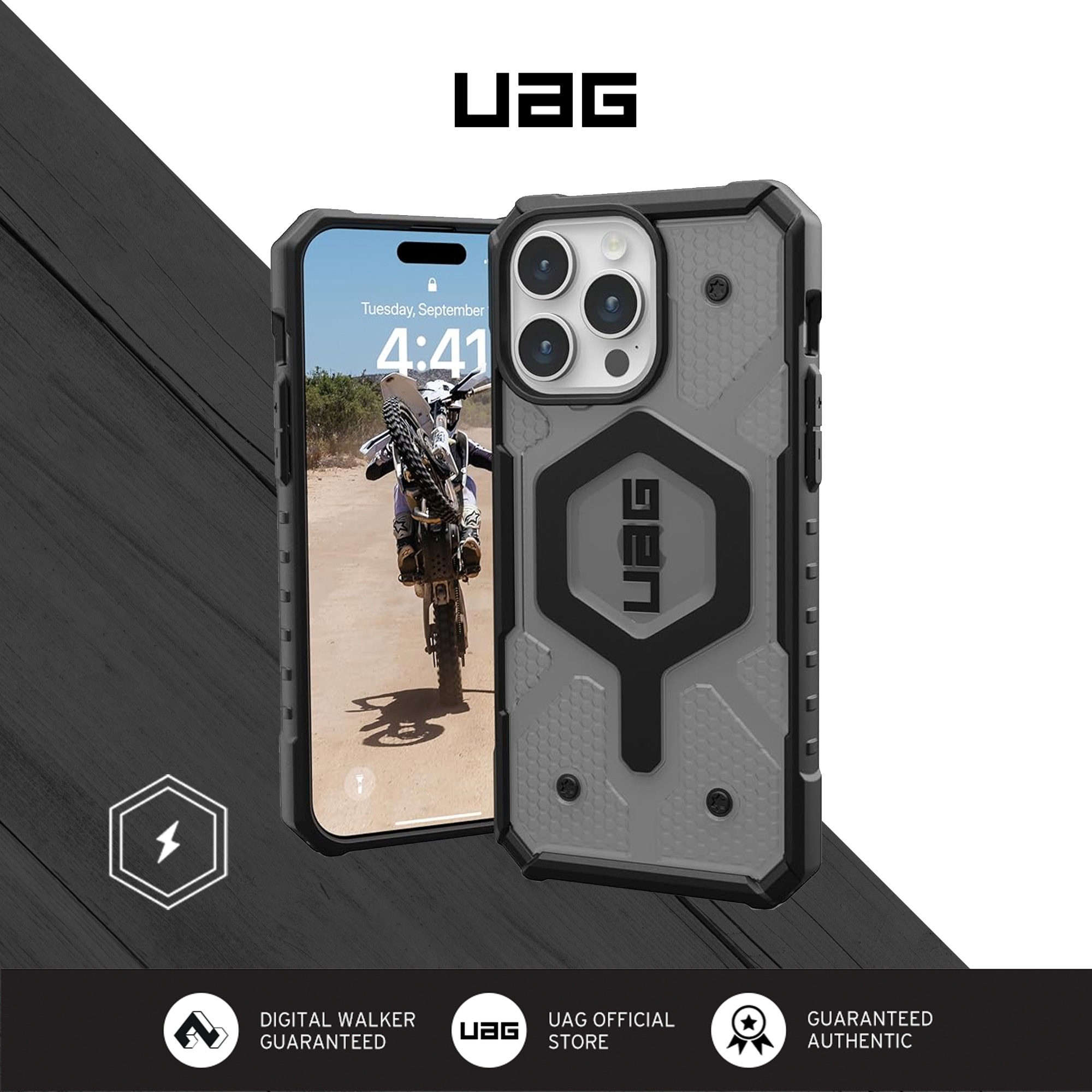 Ốp điện thoại uag pathfinder clear series magsafe cho iphone 15 pro max, iphone 15 plus, iphone 15 pro - tương thích với iphone 14 pro max, iphone 14 plus, iphone 13 pro max, iphone 13 pro