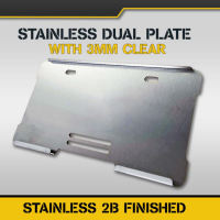plate holder motorcycle back and front protector cover stainless 304 & clear acrylic material【Local fast shipping】COD